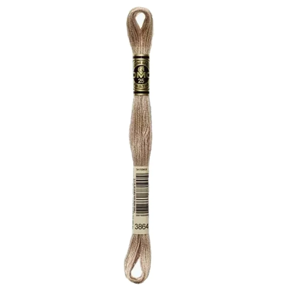 DMC 6-Strand Embroidery Cotton 8.7yd Light Mocha Beige 3864