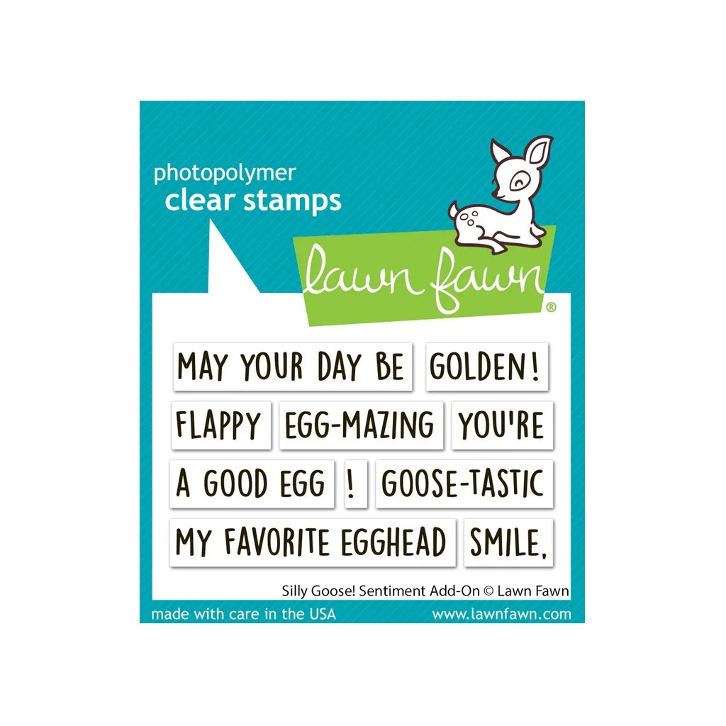 Lawn Fawn Stamps Silly Goose! Sentiment Add-on