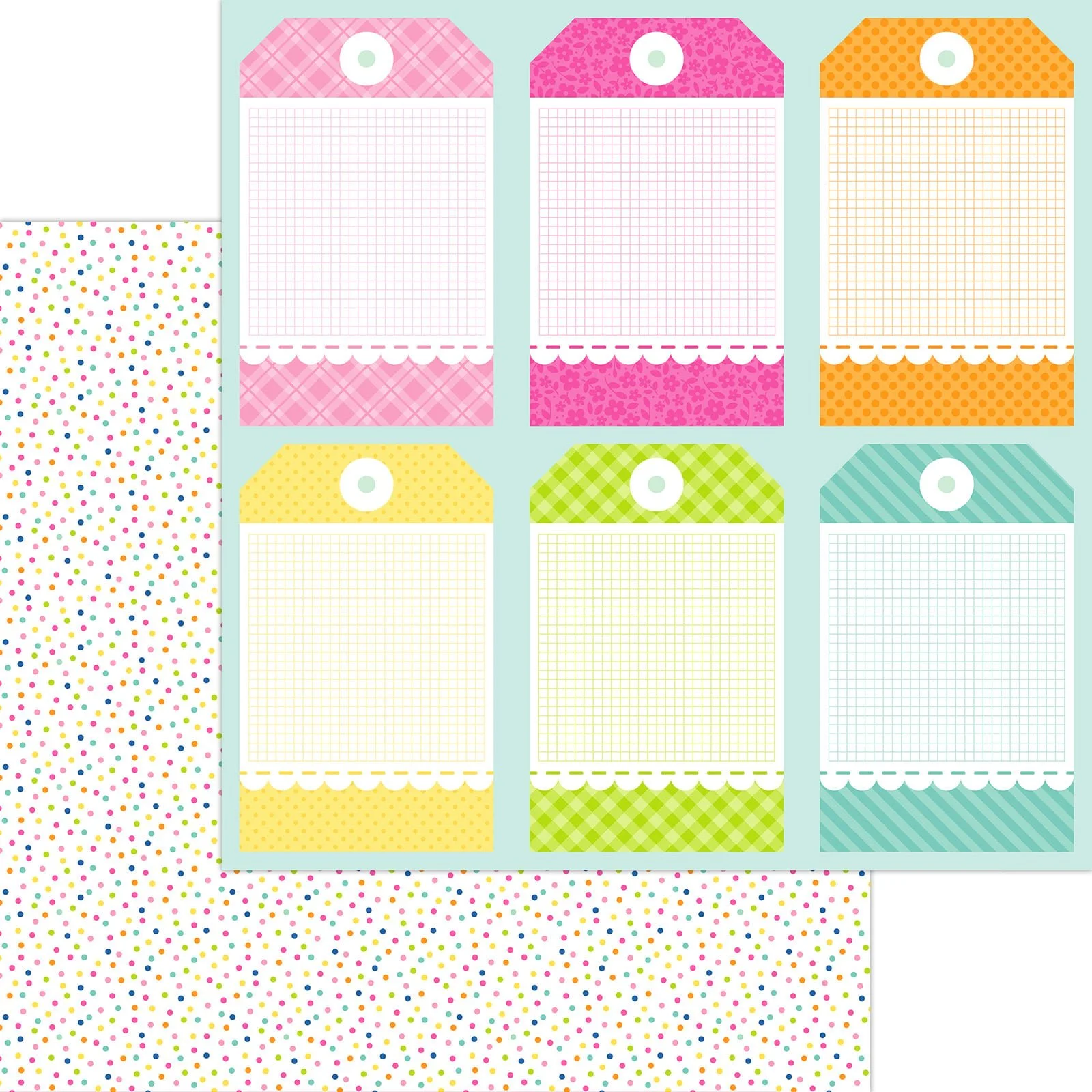 *Pre-Order* Doodlebug Cupcakes & Candles 12" x 12" Paper Hip Hip Hooray