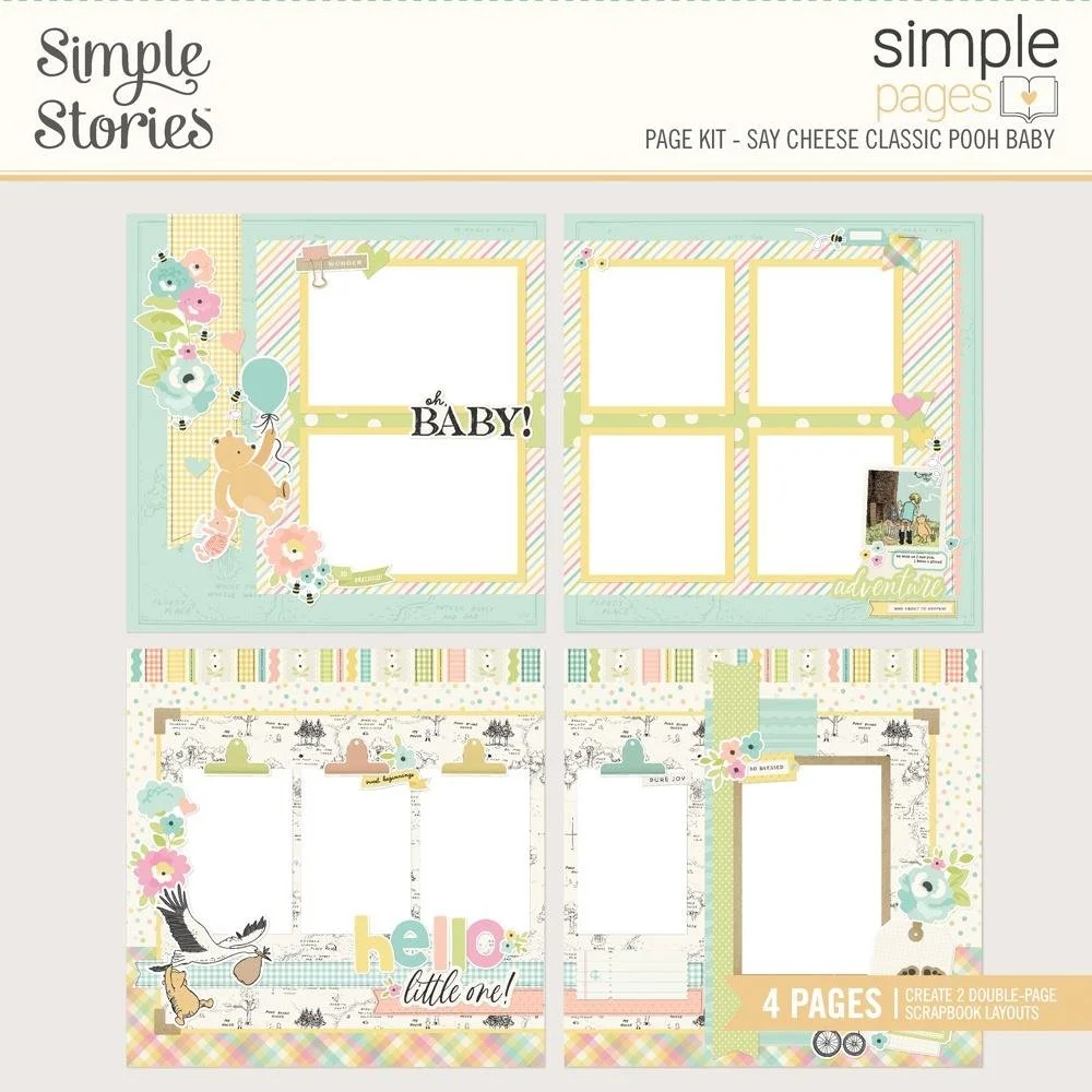 Simple Stories Pooh Baby 12" x 12" Pages Kit