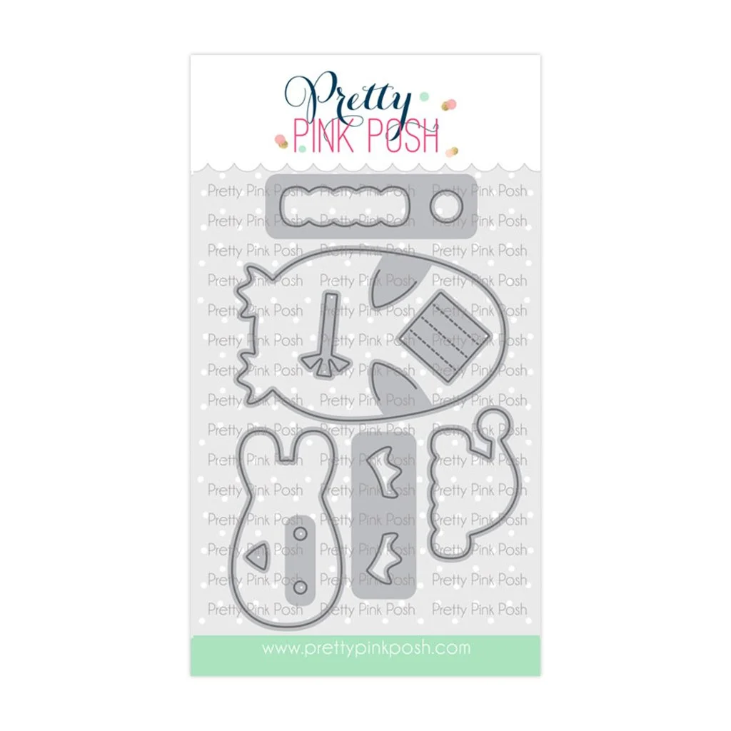 Pretty Pink Posh Penguin Holder Die Set
