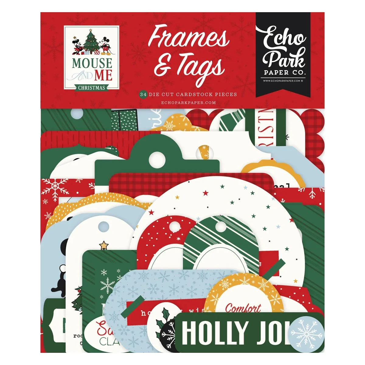 *Pre-Order* Echo Park Mouse & Me Christmas Frames & Tags