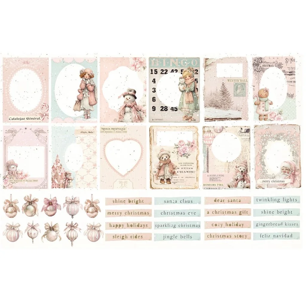 Prima Christmas Blush by Frank Garcia® Ephemera Frosty Frames
