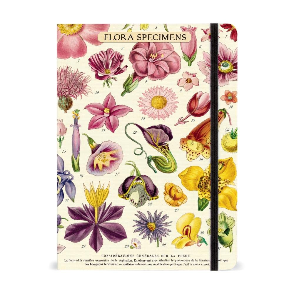 Cavallini Large Notebook Floral Specimens