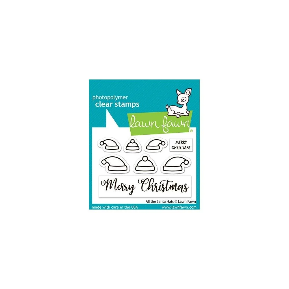 Lawn Fawn Clear Stamps All the Santa Hats