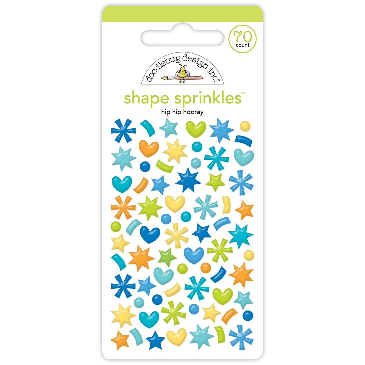 *Pre-Order* Doodlebug Balloons & Banners Hip Hip Hooray Shape Sprinkles