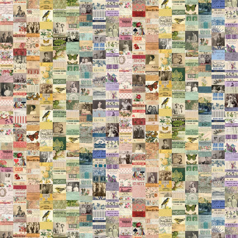 Tim Holtz Eclectic Elements Palette Canvas Multi Collage