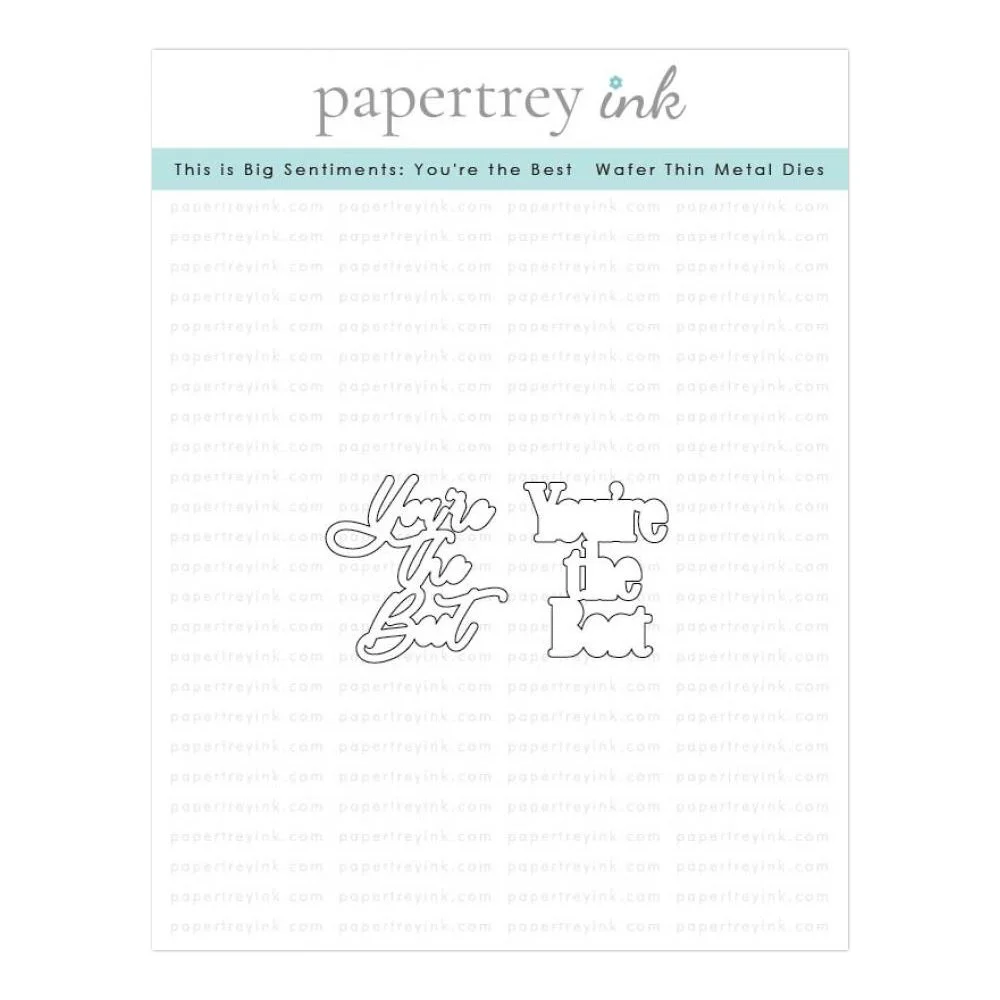 Papertrey Ink This is Big Sentiments: You're the Best Die