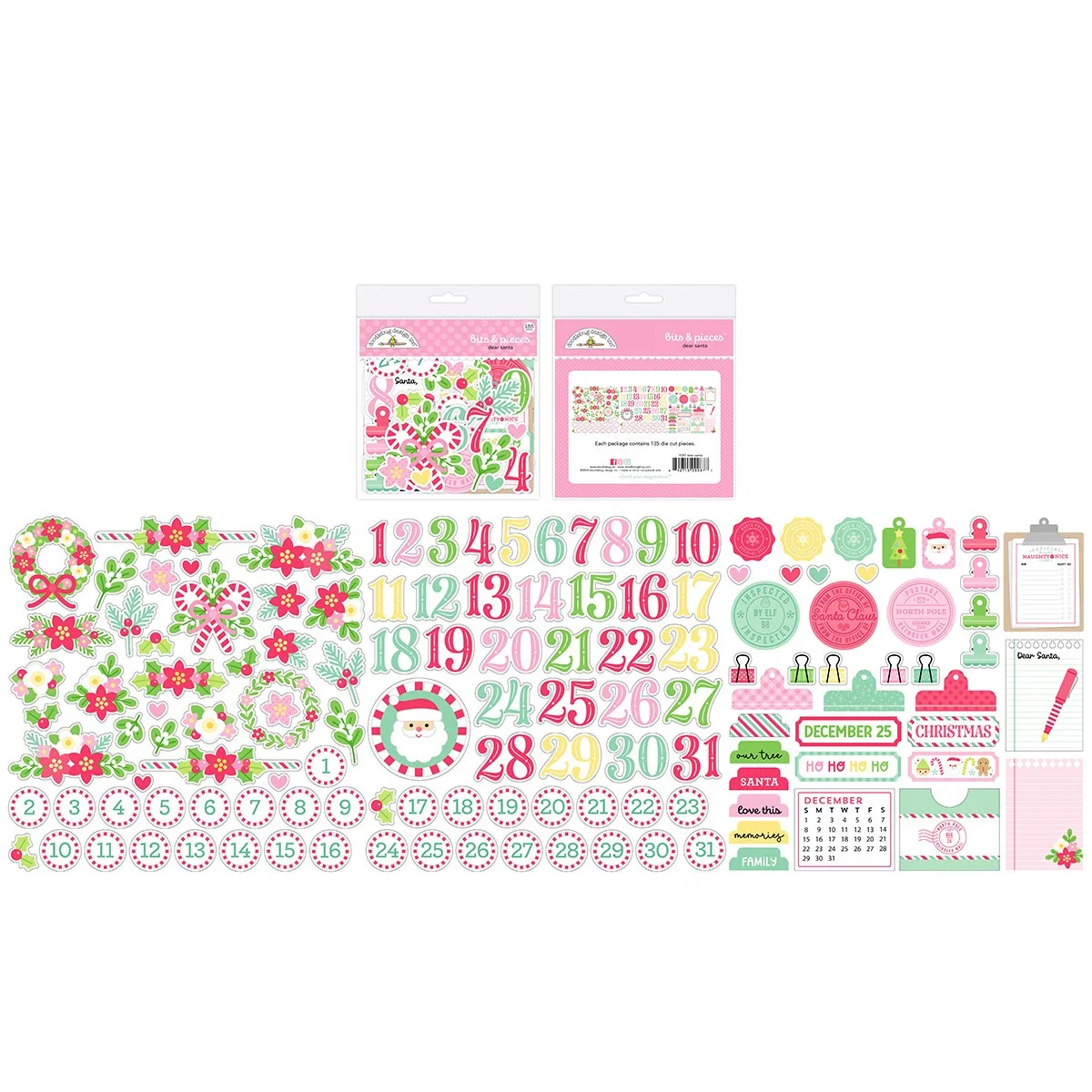 *Pre-Order* Doodlebug Dear Santa Bits & Pieces