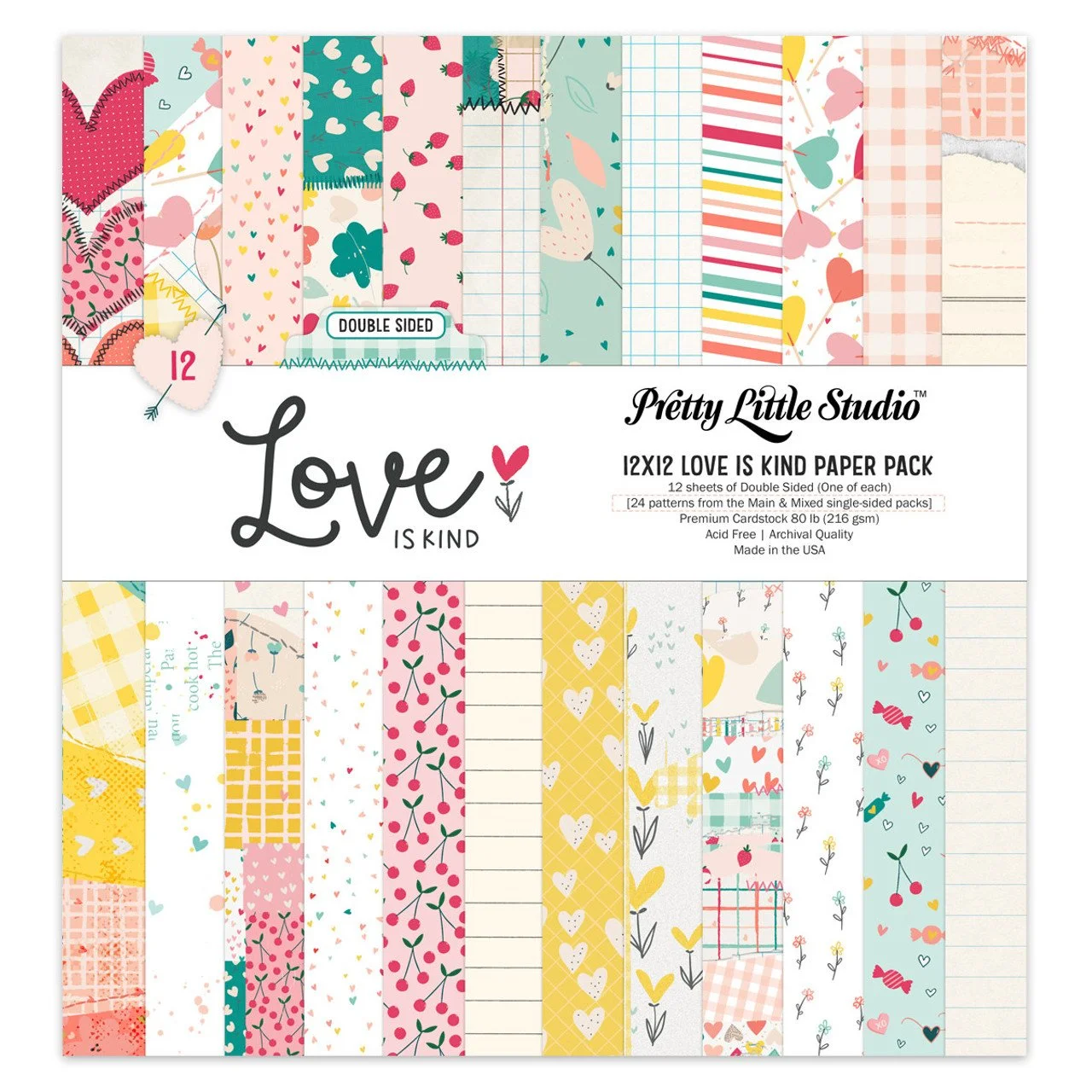 Pretty Little Studio Love Is Kind 12" x 12" Double Sided Paper Pack