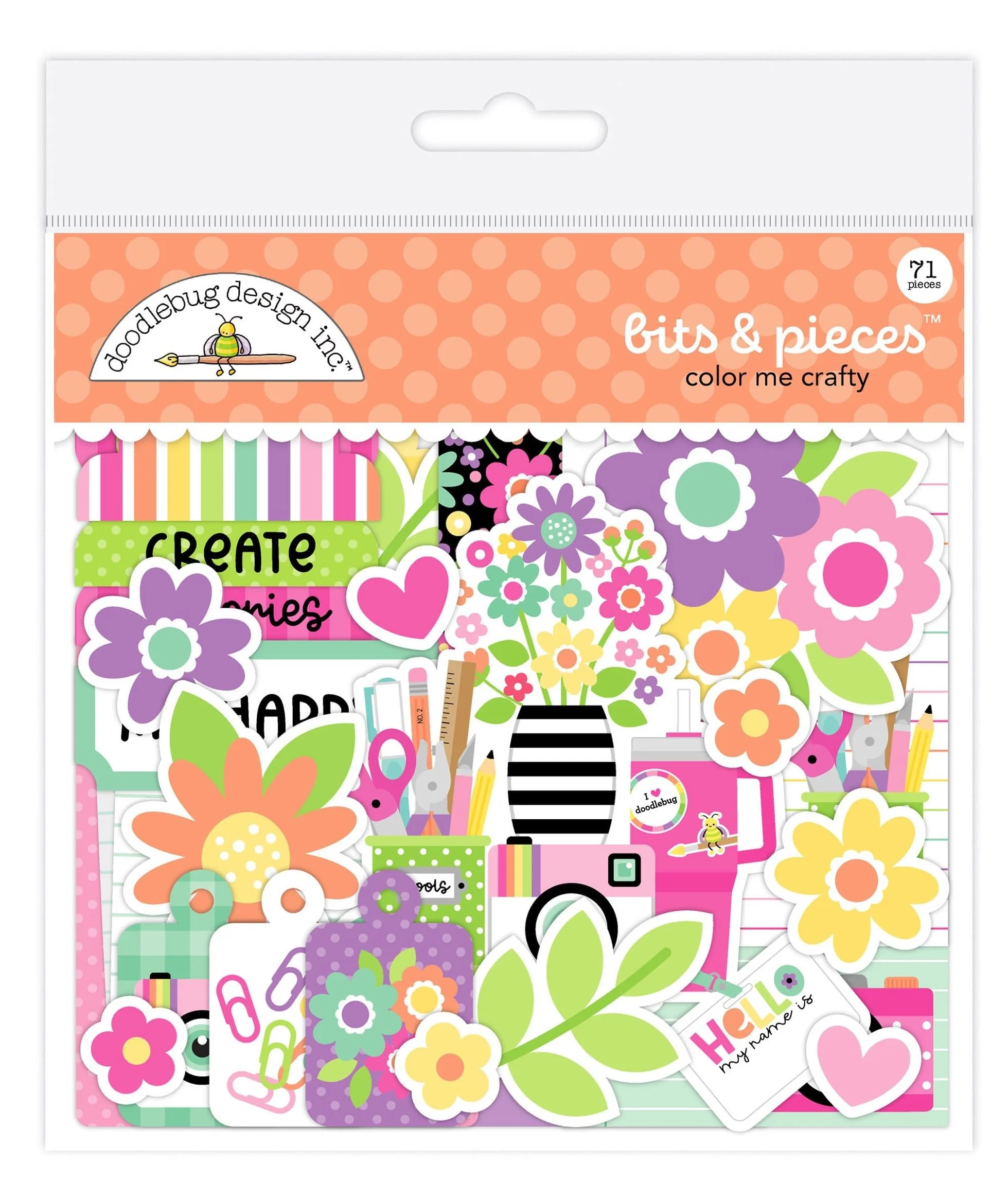 *Pre-Order* Doodlebug Color Me Crafty Bits & Pieces