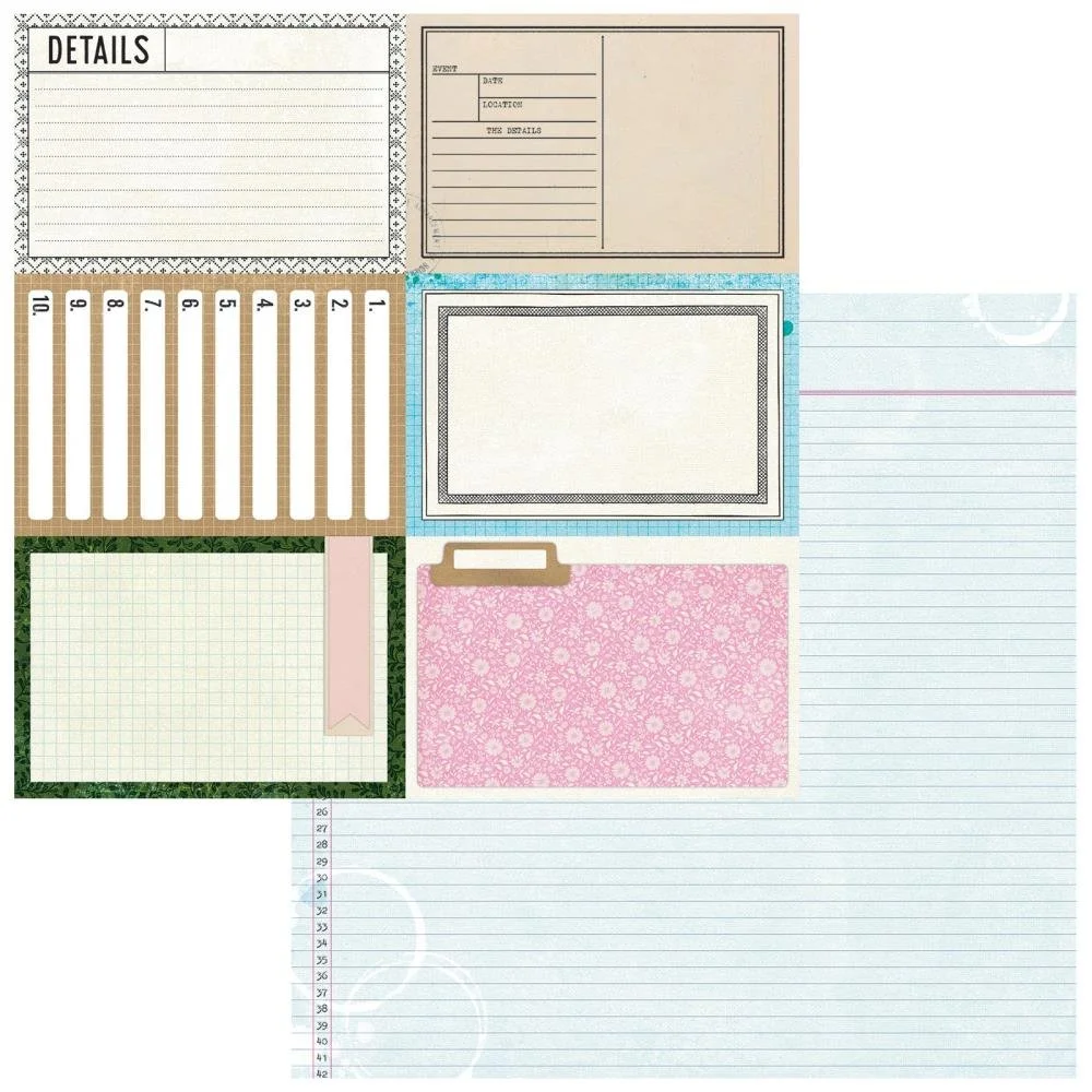 49 & Market Flower Emporium By Vicki Boutin 12" x 12" Paper 9