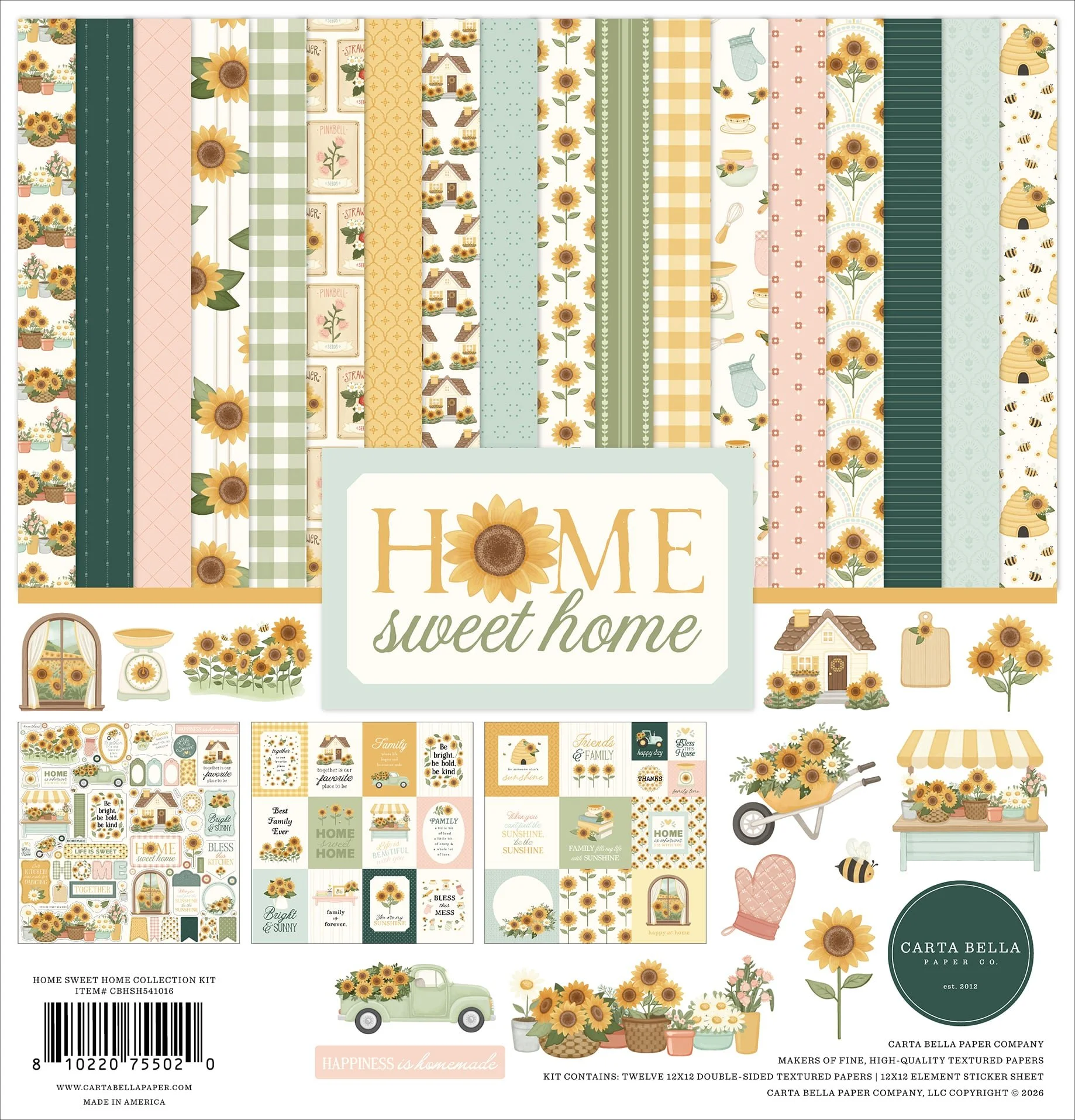 Carta Bella Home Sweet Home 12" x 12" Collection Kit