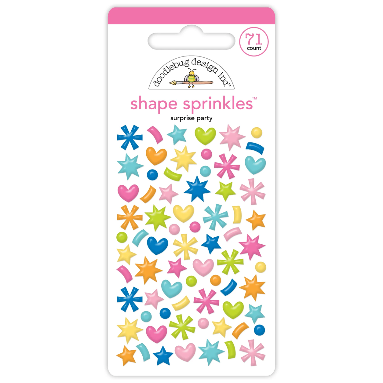 *Pre-Order* Doodlebug Cupcakes & Candles Surprise Party Shape Sprinkles