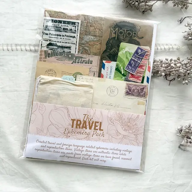 Travel Ephemera Kit For Junk Journaling