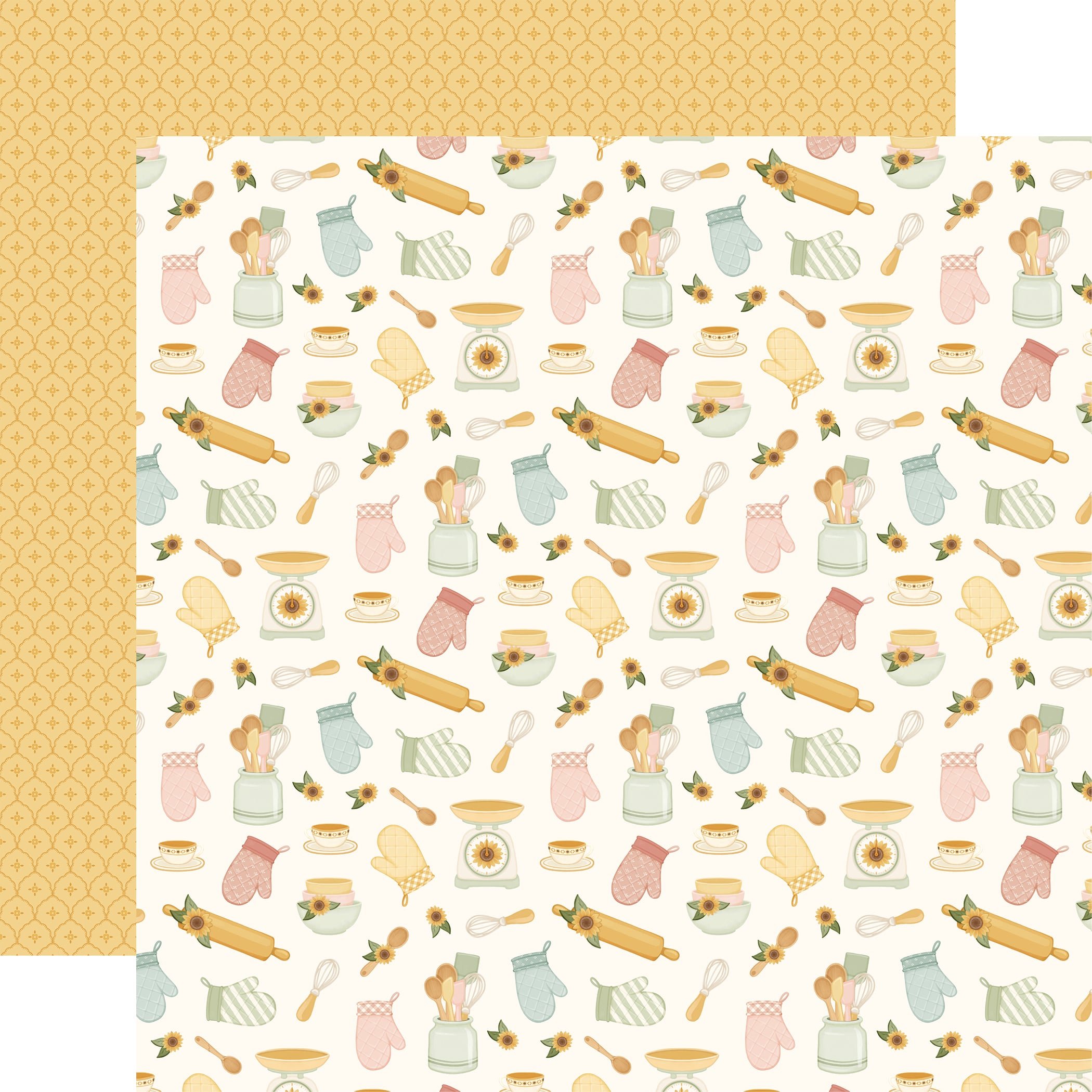 Carta Bella Home Sweet Home 12" x 12" Paper Happy Kitchen Tools