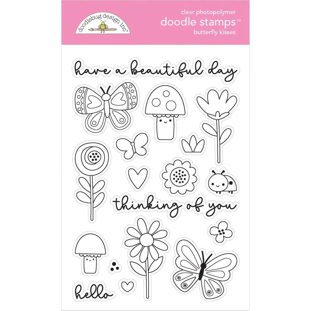 Doodlebug Butterfly Kisses Doodle Stamps