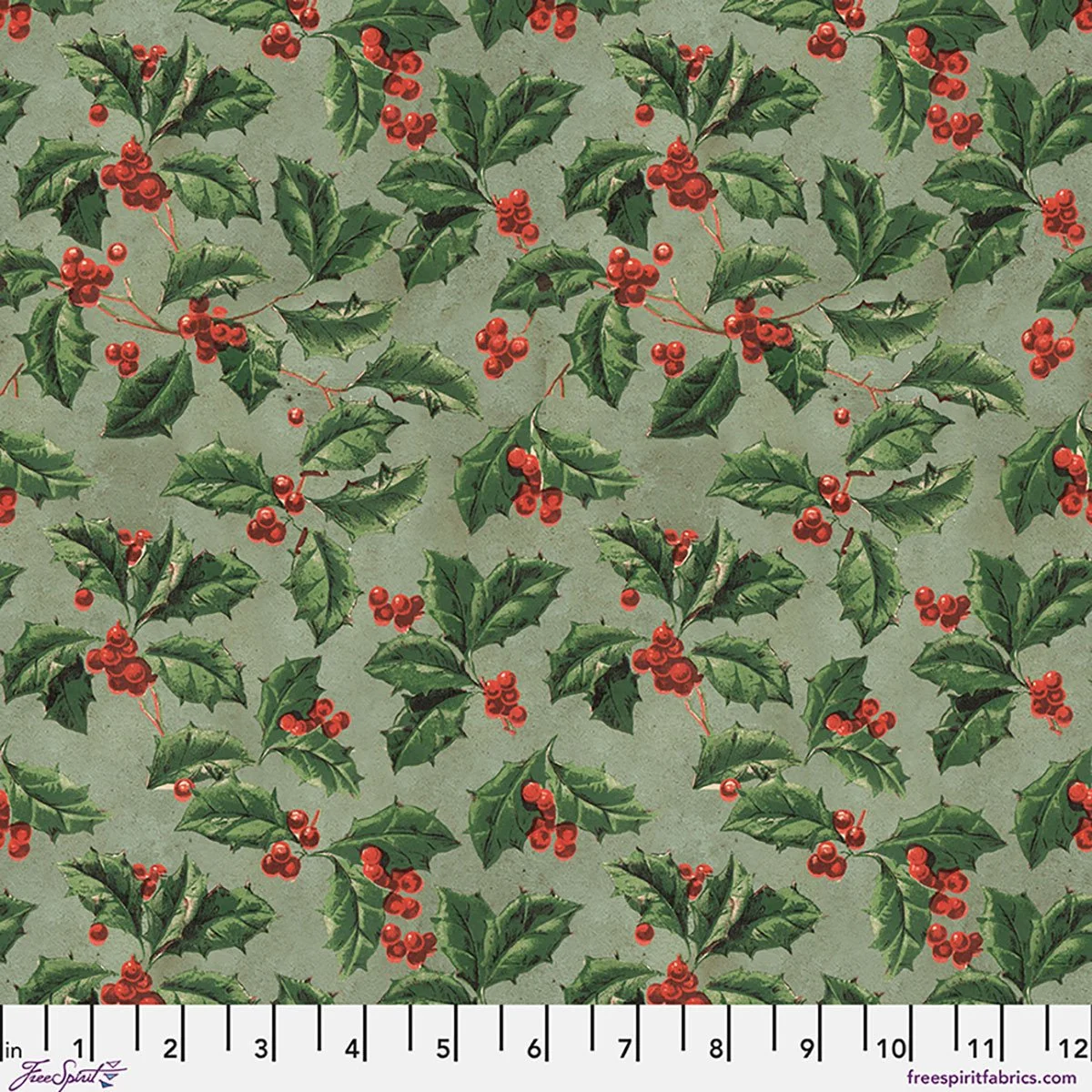 Tim Holtz Eclectic Elements Palette Seasonal Christmas Holly Canvas