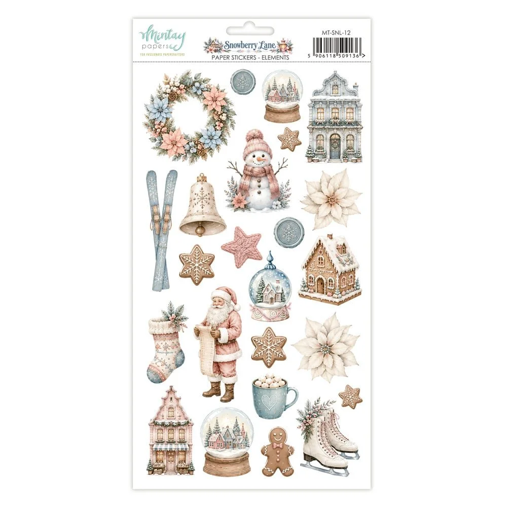 *Pre-Order* Mintay Snowberry Lane Elements Paper Stickers