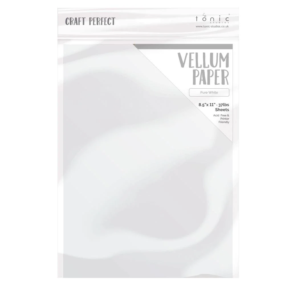 Craft Perfect Vellum Paper 8.5"X11" 10/Pkg Pure White