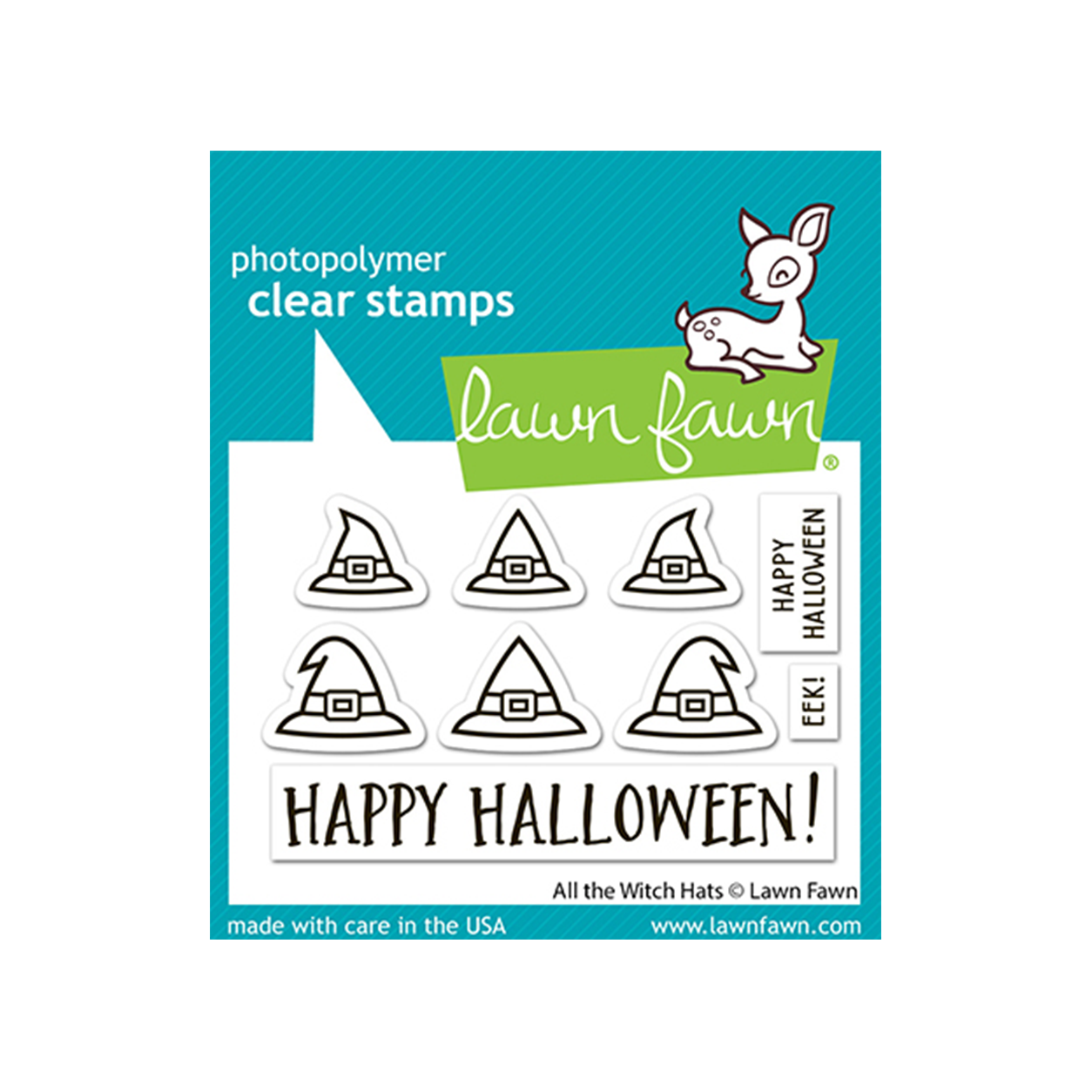 Lawn Fawn Clear Stamps all the witch hats