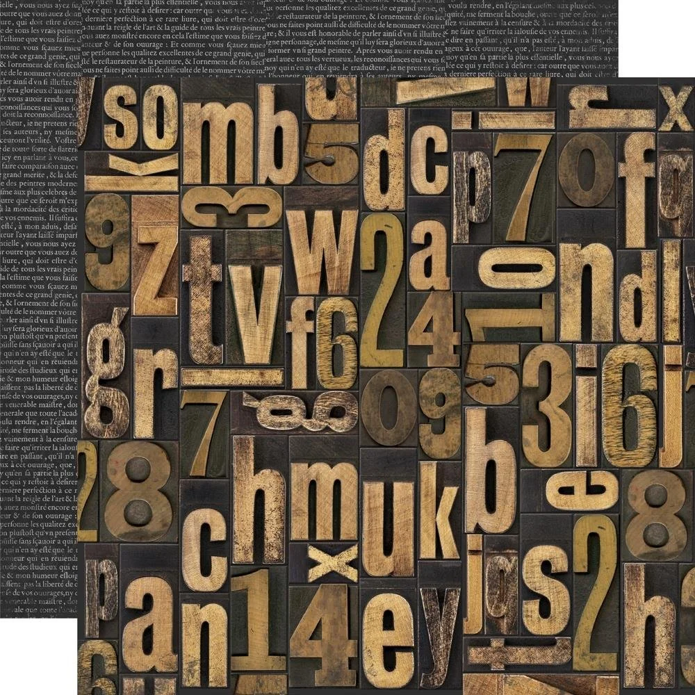 Simple Stories Junk Drawer 12" x 12" Paper Share Your Story