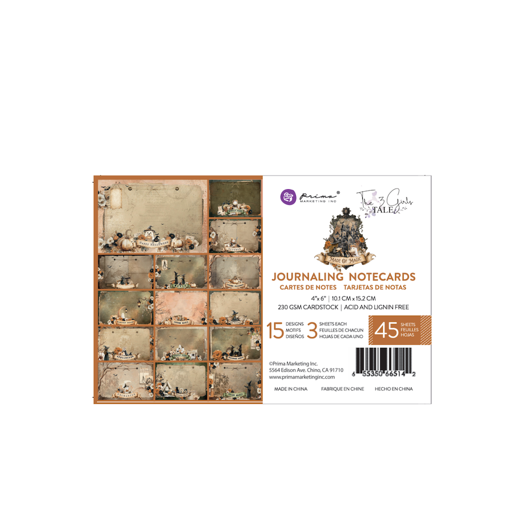 Prima Made of Magic Collection 4x6 Journaling Cards