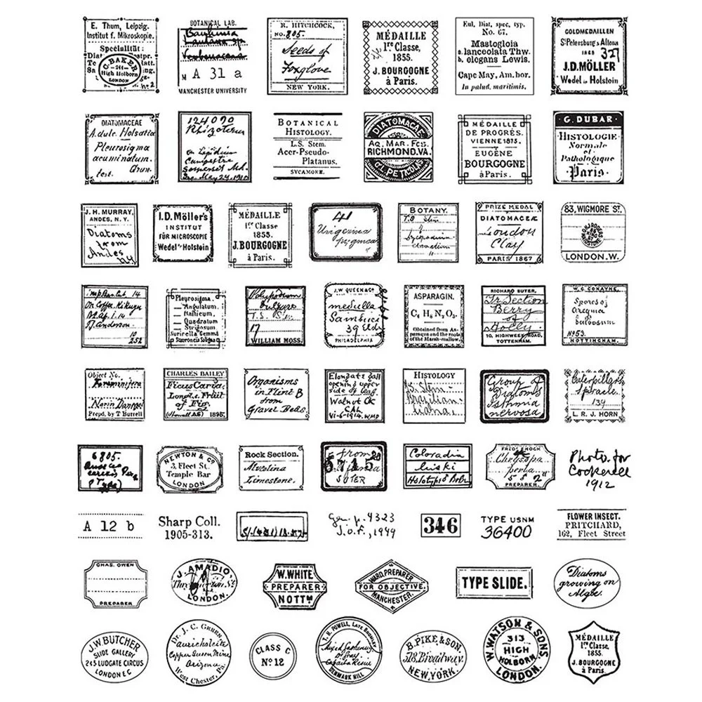 Tim Holtz Cling Stamps Curator