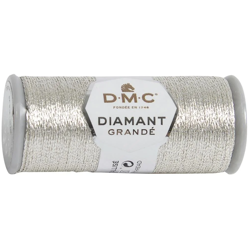 DMC Diamant Grande Metallic Thread Light Silver