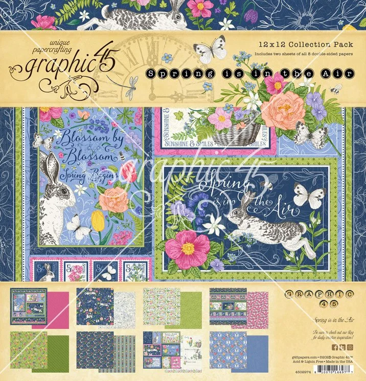 Graphic 45 Spring Is In The Air 12" x 12" Collection Pack