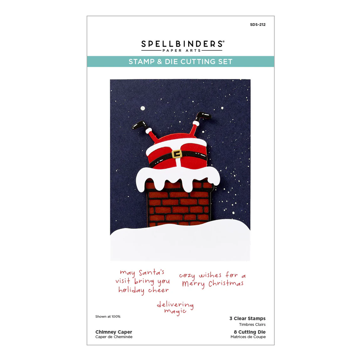 Spellbinders Chimney Caper Clear Stamp & Die Set