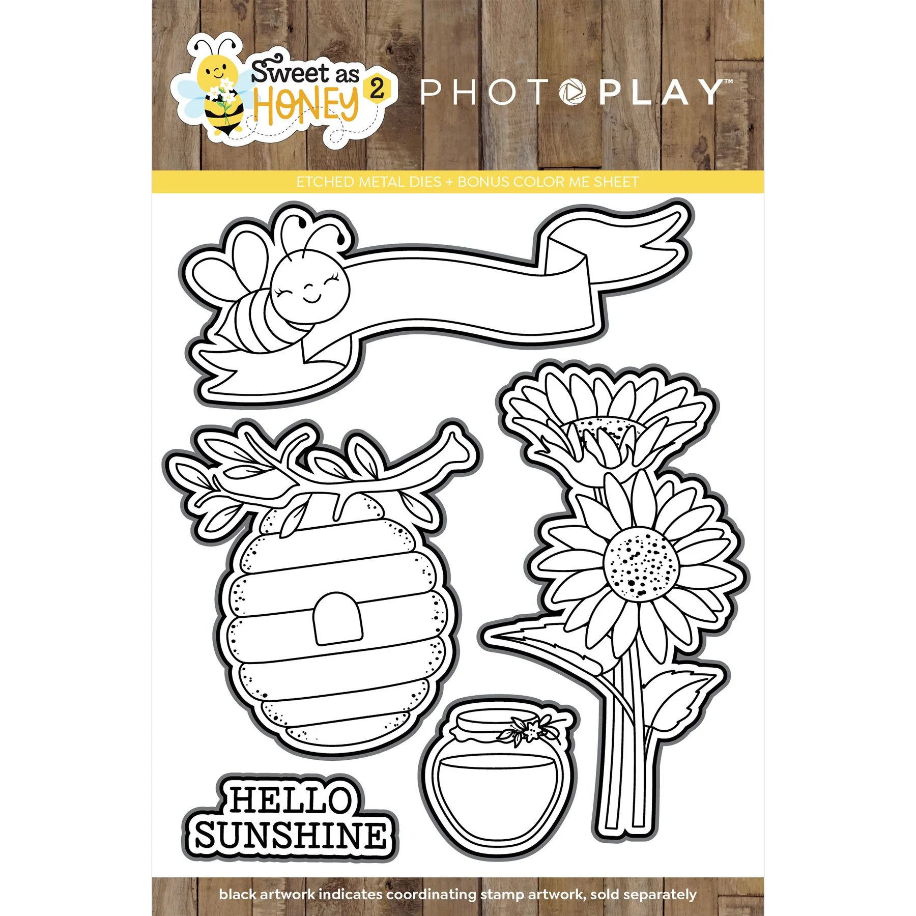 Photoplay Sweet As Honey 2 Coordinating Dies