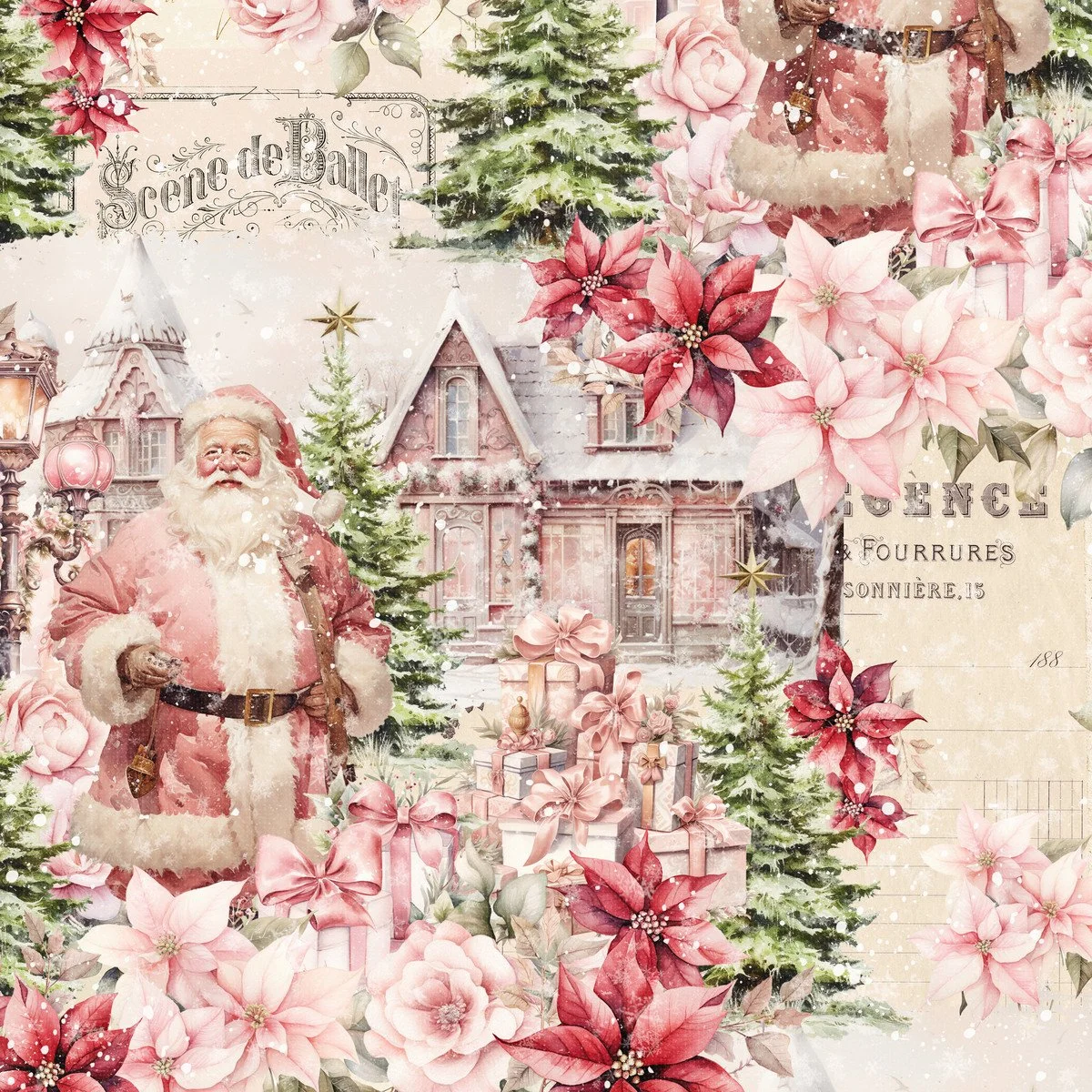 *Pre-Order* Frank Garcia Christmas Magic Fabric Christmas Scenic