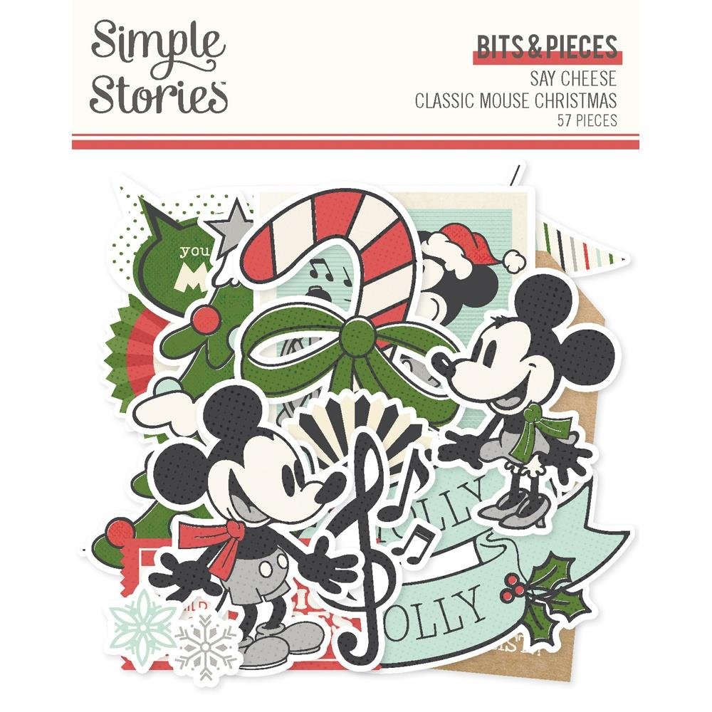 Simple Stories Say Cheese Classic Mouse Christmas Bits & Pieces Elements