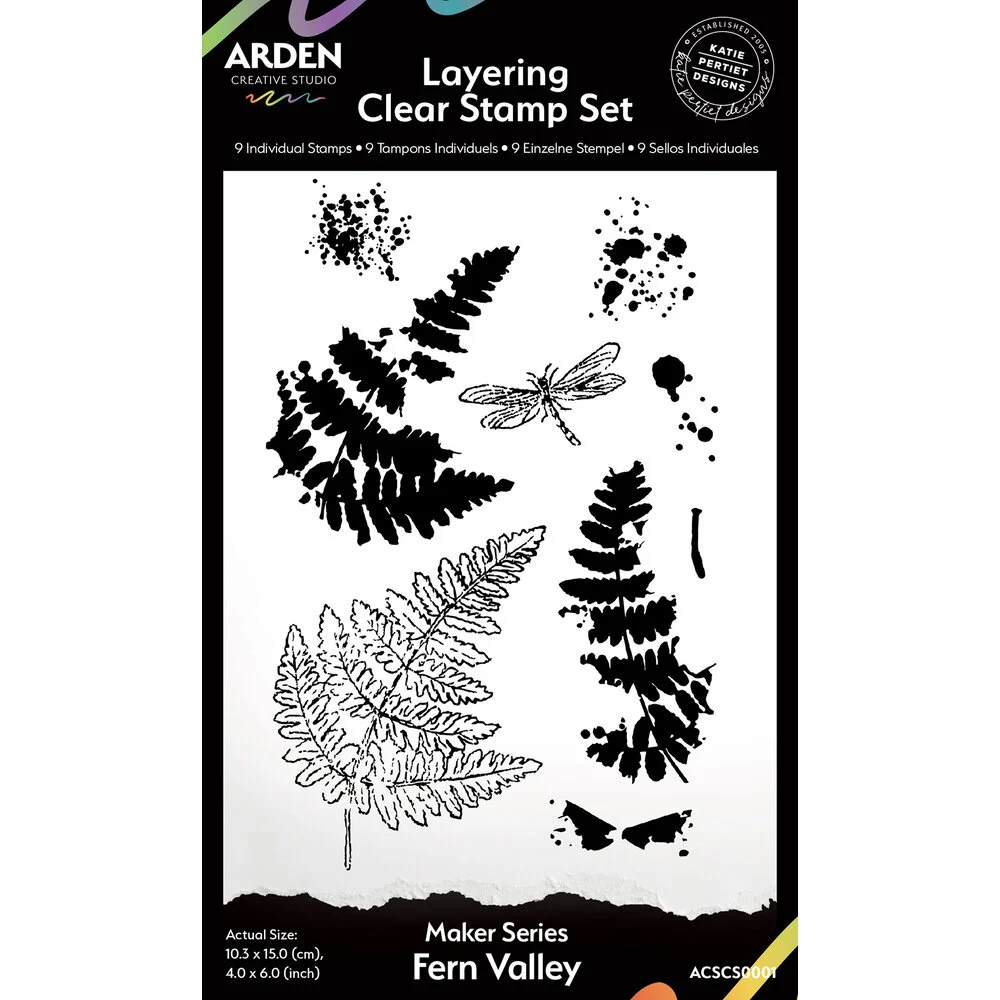 Arden Creative Studio Katie Pertiet Clear Stamps Fern Valley