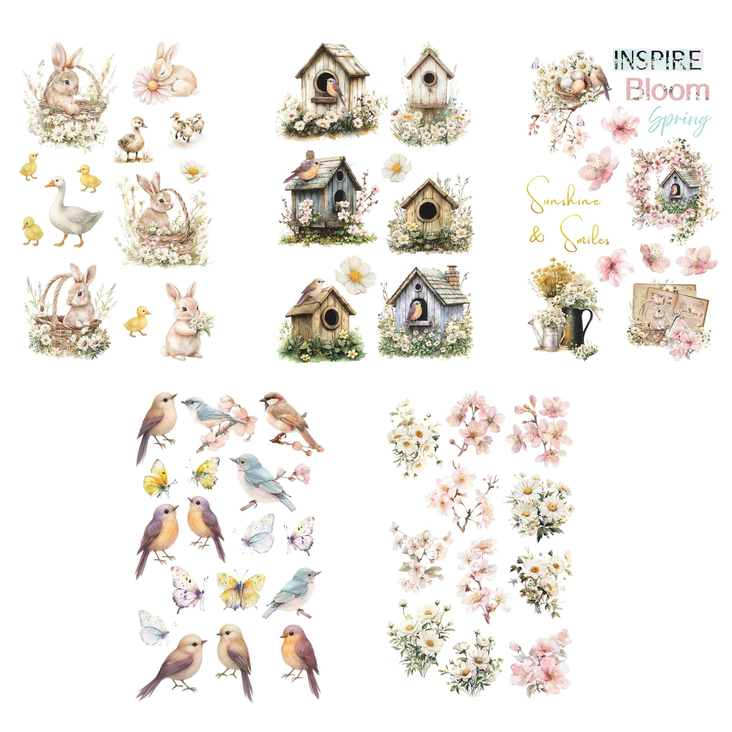 Prima Among the Wildflowers Collection Sticker Pack