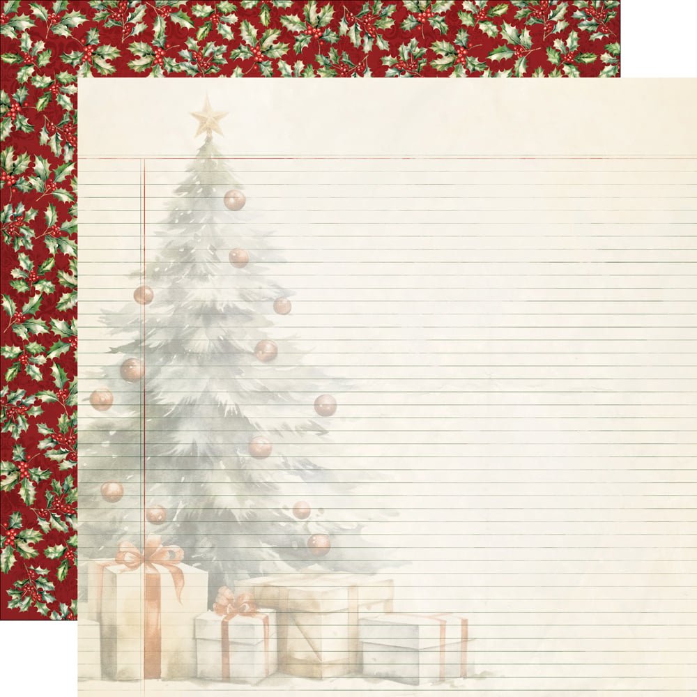 *Pre-Order* Simple Stories Simple Vintage Old Fashioned Christmas 12" x 12" Paper Under The Tree