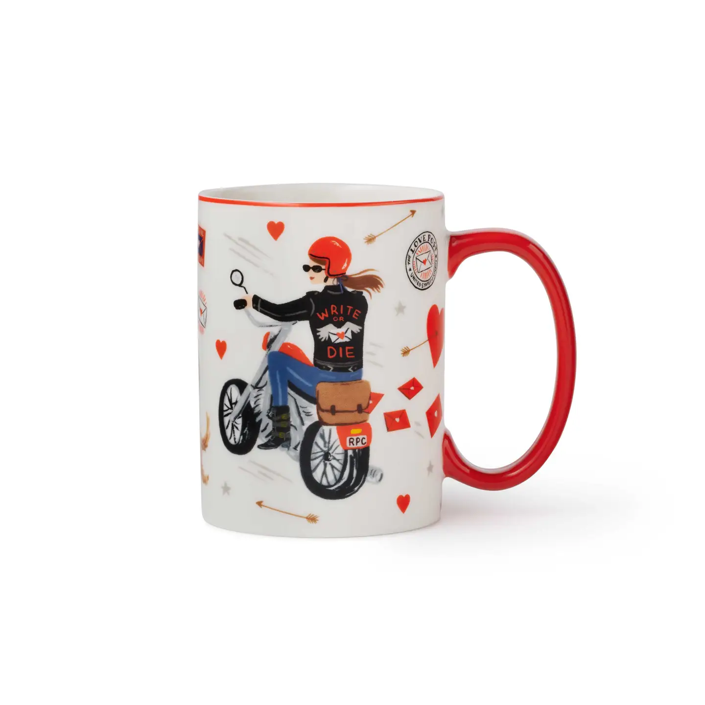 Rifle Paper Co. Write or Die Valentine's Day Porcelain Mug