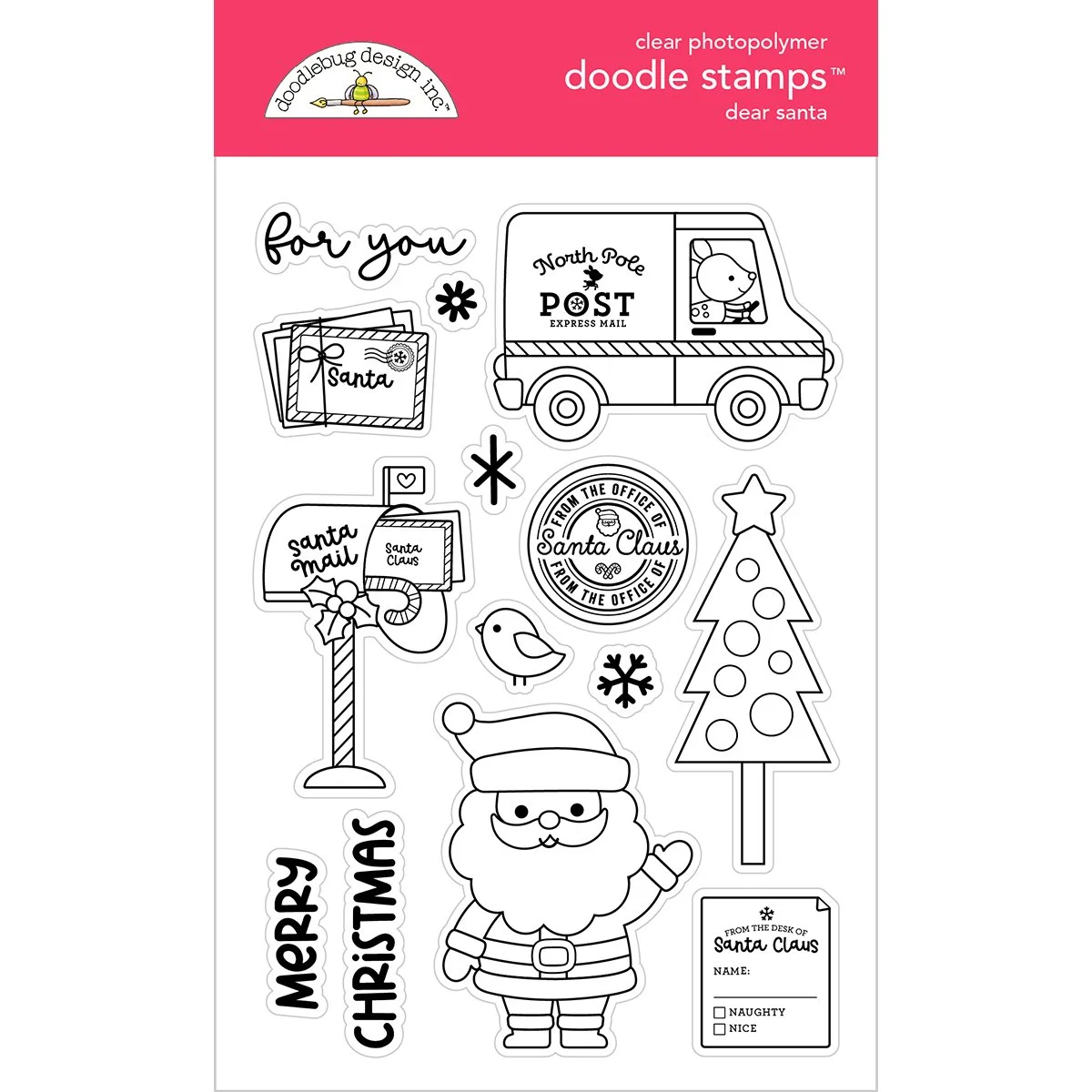 *Pre-Order* Doodlebug Dear Santa Doodle Stamps