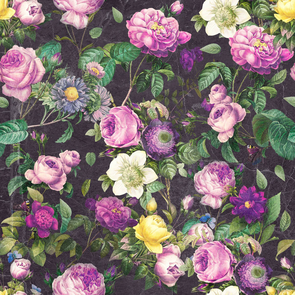 Tim Holtz Eclectic Elements Palette Canvas Purple Flower Shop