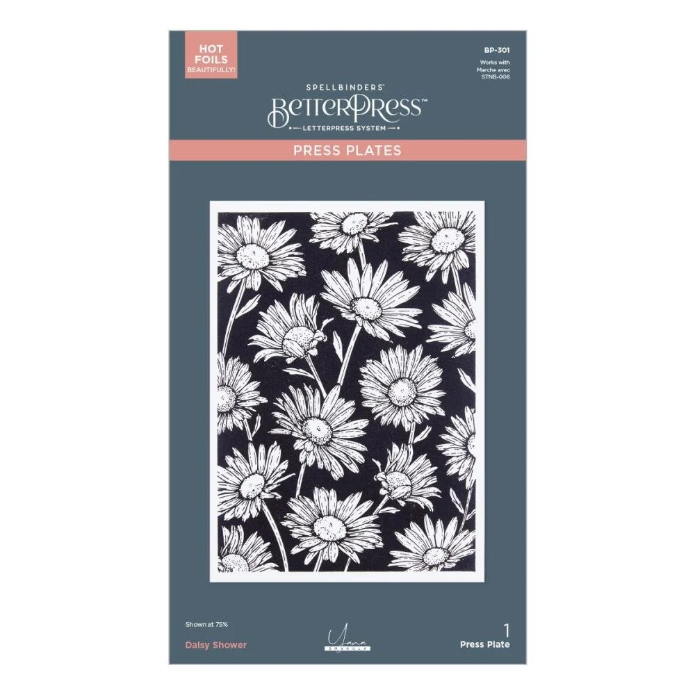 Spellbinders Press Plate Daisy Shower