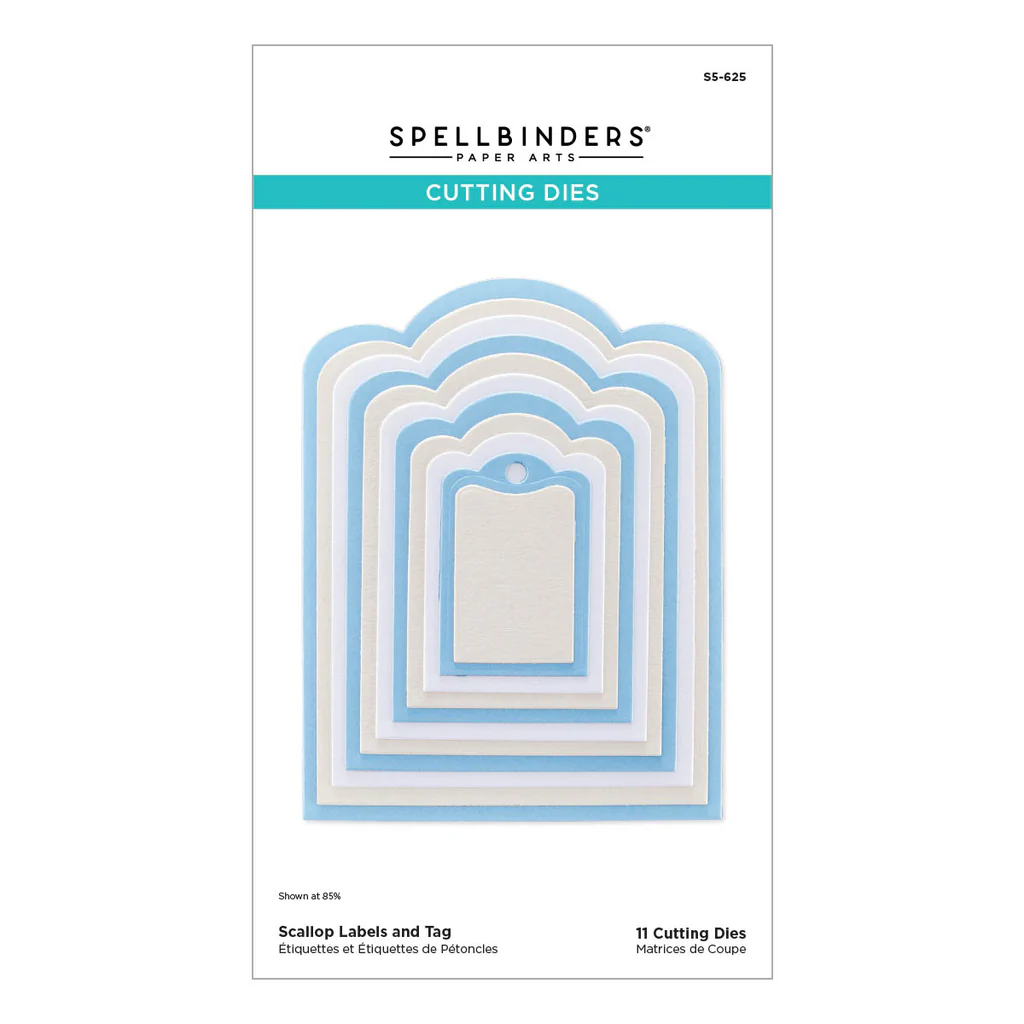 Spellbinders Scallop Labels and Tag Etched Dies