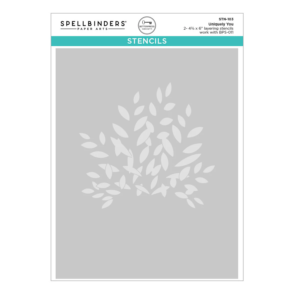 Spellbinders Uniquely You Stencil