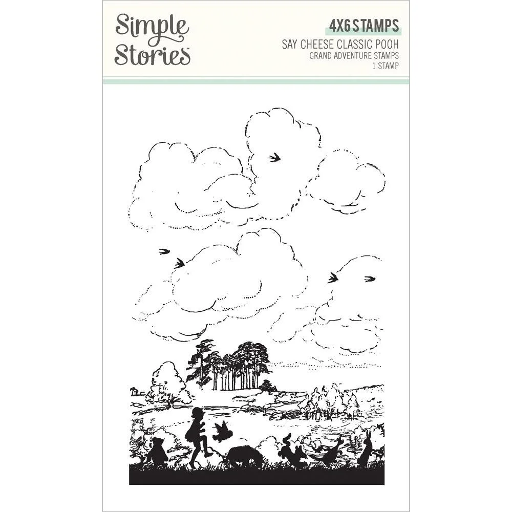 Simple Stories Say Cheese Classic Pooh Clear Stamp Grand Adventure