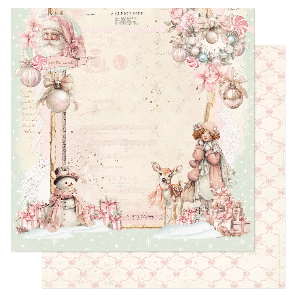Prima Christmas Blush by Frank Garcia® 12" x 12" Paper Santa Sweet