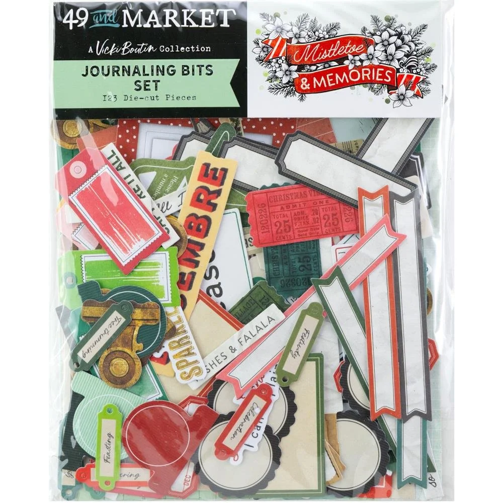 49 & Market Mistletoe & Memories Journaling Die Cuts