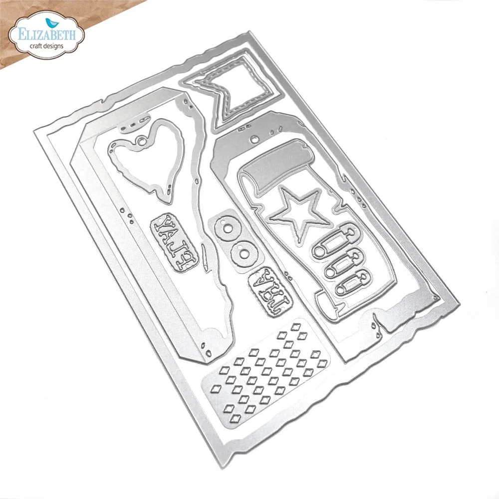 Elizabeth Crafts Designs Metal Dies Playful Grunge