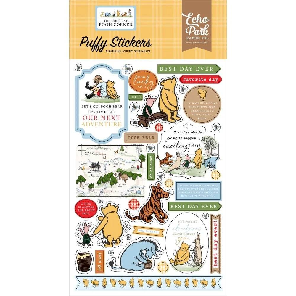 Echo Park The House At Pooh Corner Puffy Stickers