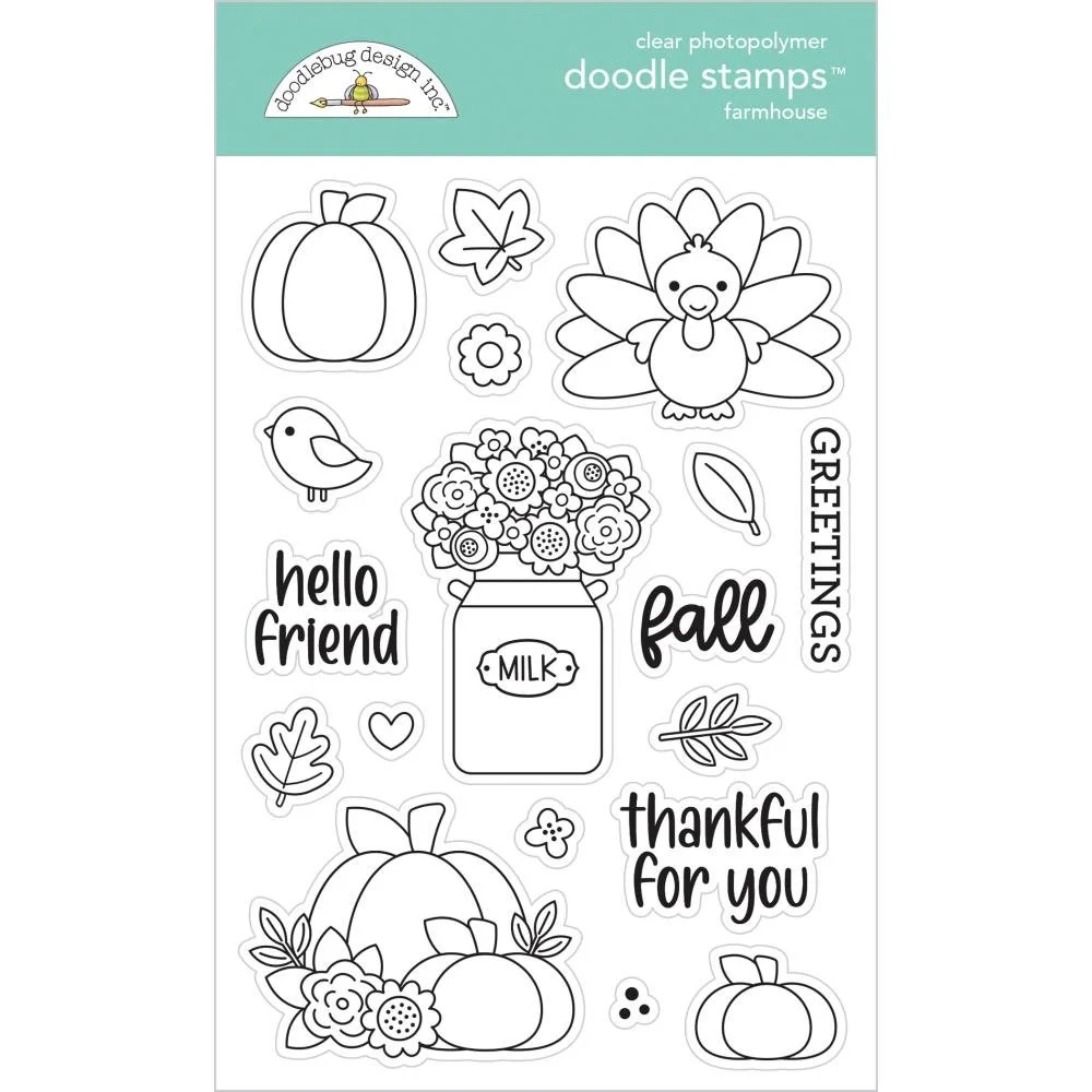 Doodlebug Farmhouse Doodle Stamps