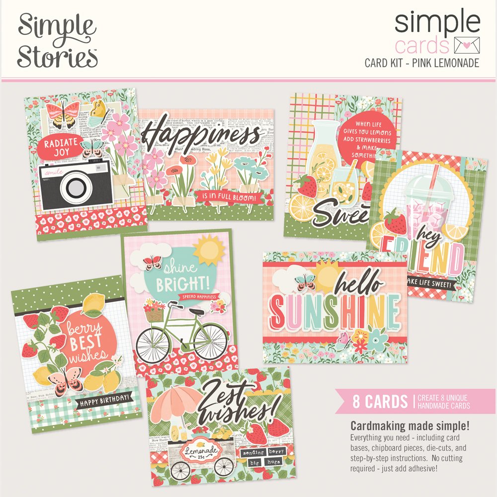 *Pre-Order* Simple Stories Pink Lemonade Simple Cards Card Kit